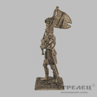 фото — оловянный солдатик «волынщик 92-го гордона полка 1815 г.». гк